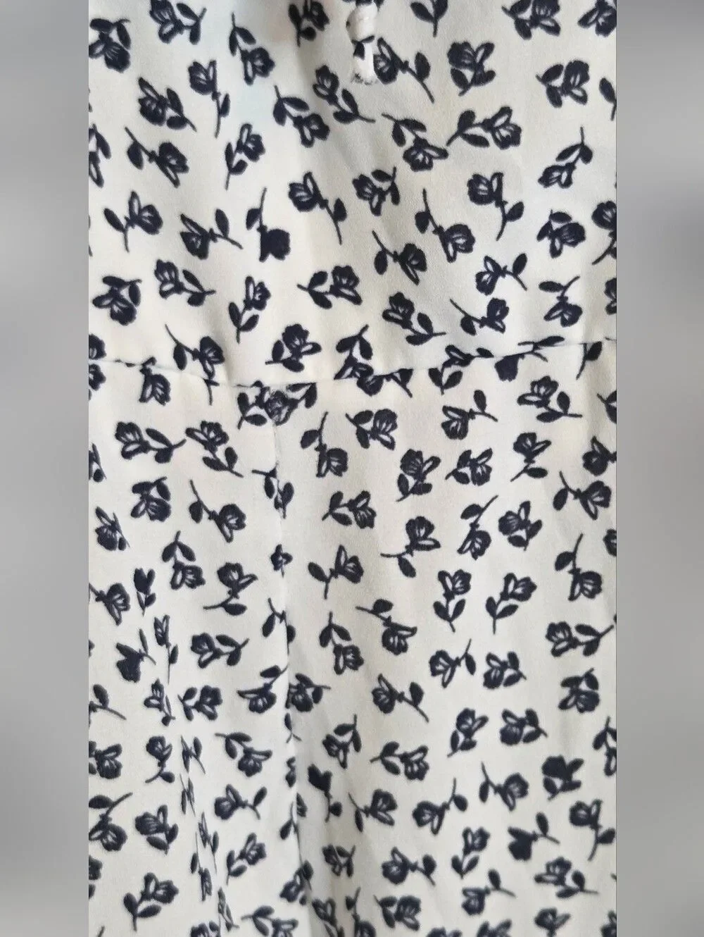 NWT Francesca's Miami L Straps White Navy Zipper Floral Women Romper Boutique